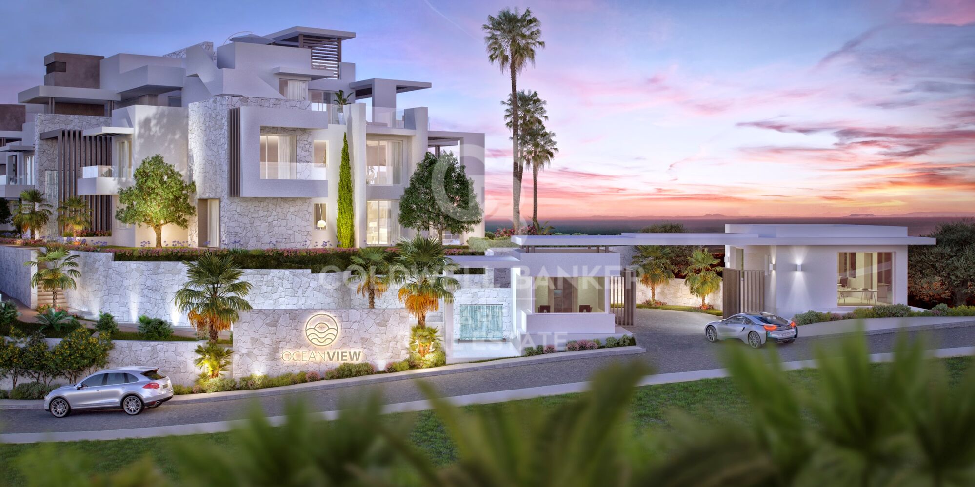 Luxusresidenzen mit privatem Pool und Premium-Annehmlichkeiten an der Mittelmeerküste