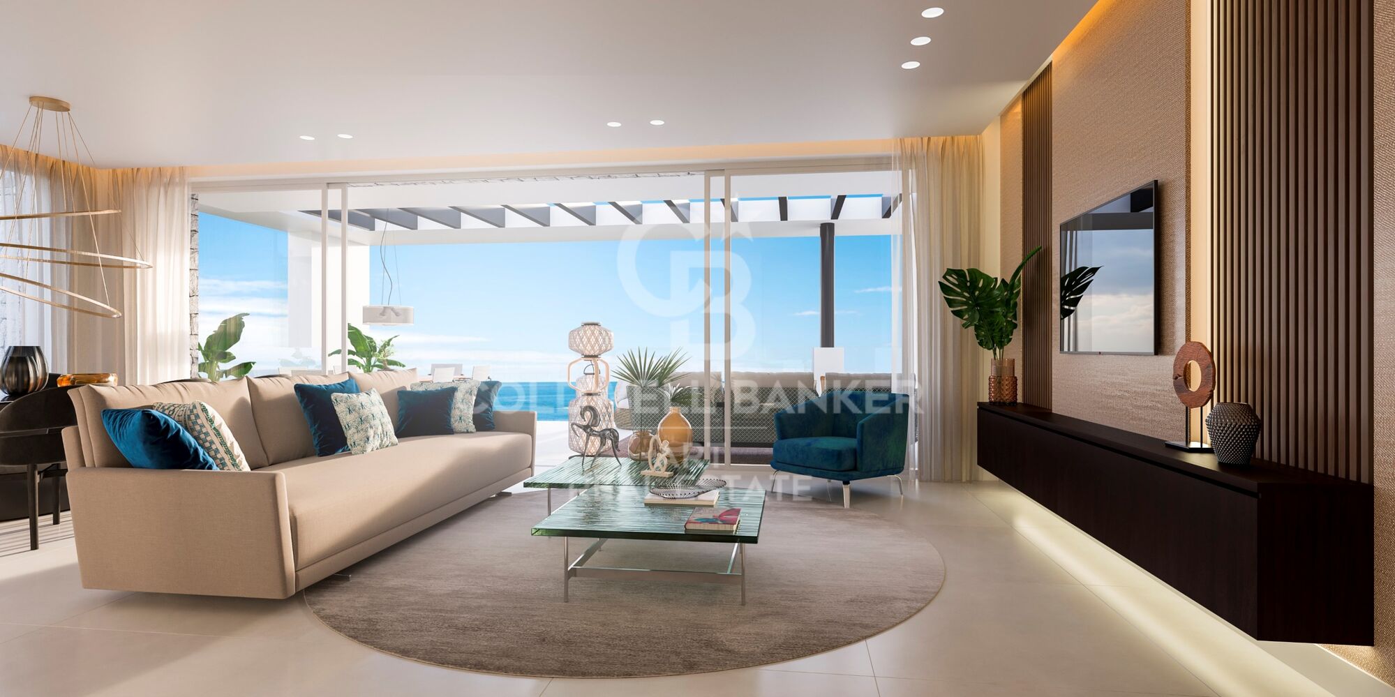 Luxusresidenzen mit privatem Pool und Premium-Annehmlichkeiten an der Mittelmeerküste