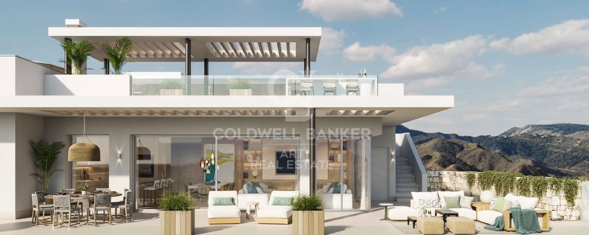 Luxusresidenzen mit privatem Pool und Premium-Annehmlichkeiten an der Mittelmeerküste