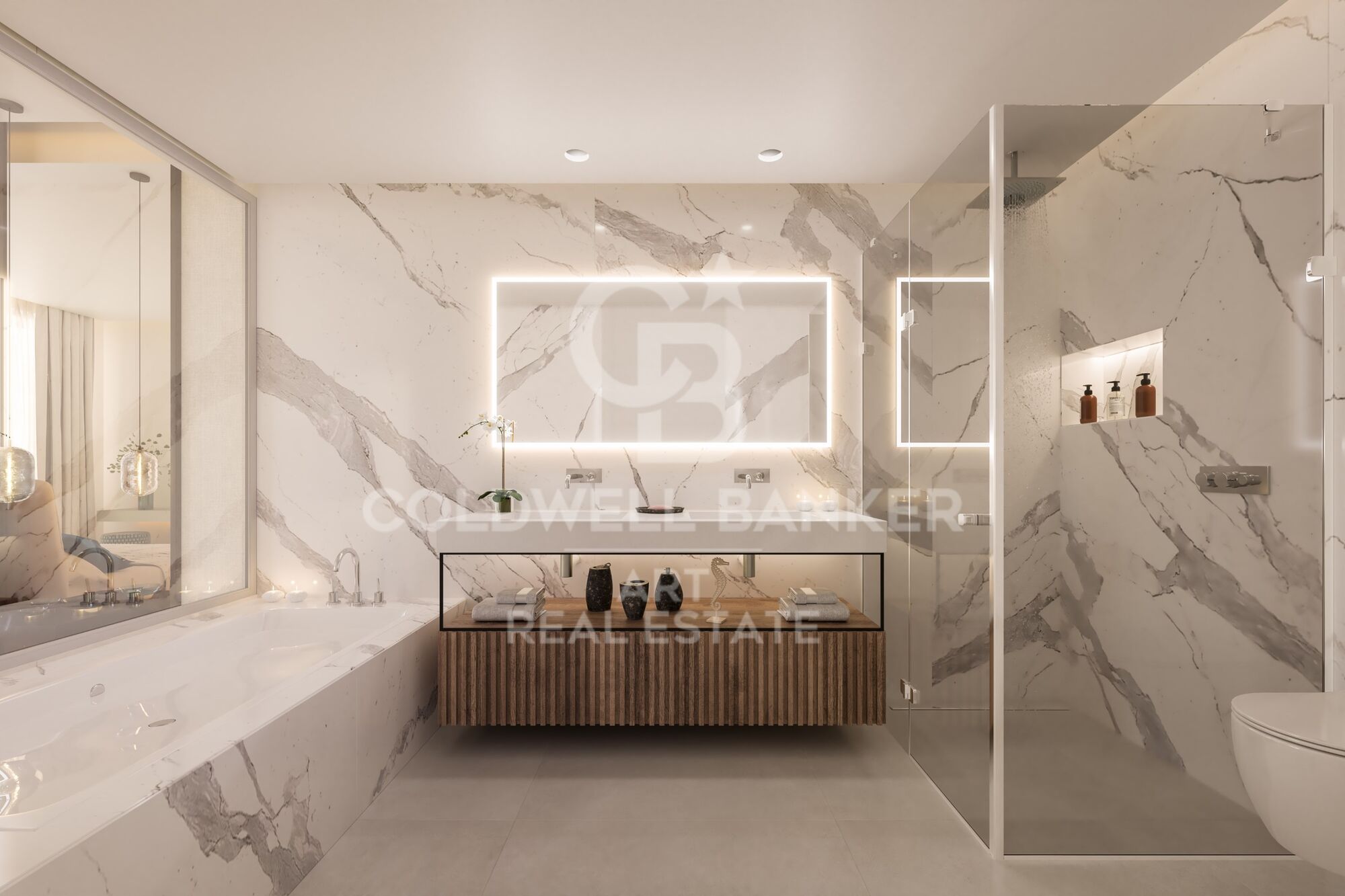 Luxusresidenzen mit privatem Pool und Premium-Annehmlichkeiten an der Mittelmeerküste