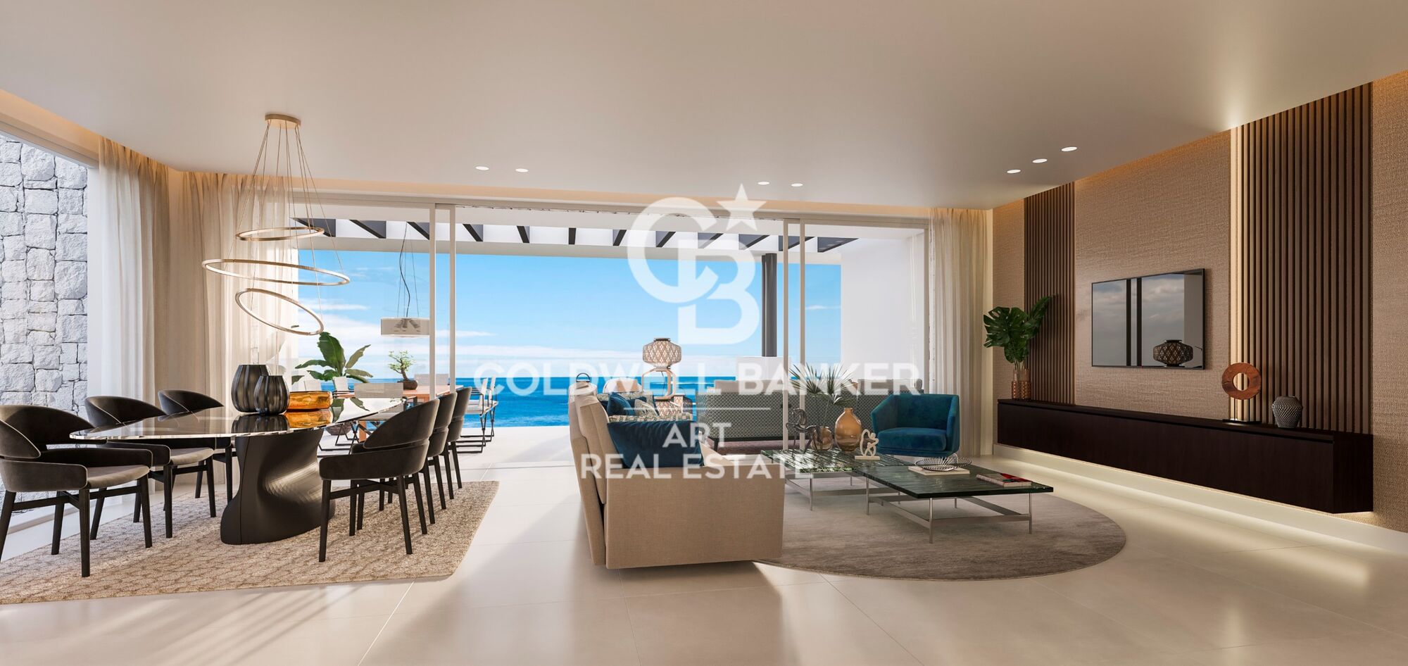 Luxusresidenzen mit privatem Pool und Premium-Annehmlichkeiten an der Mittelmeerküste