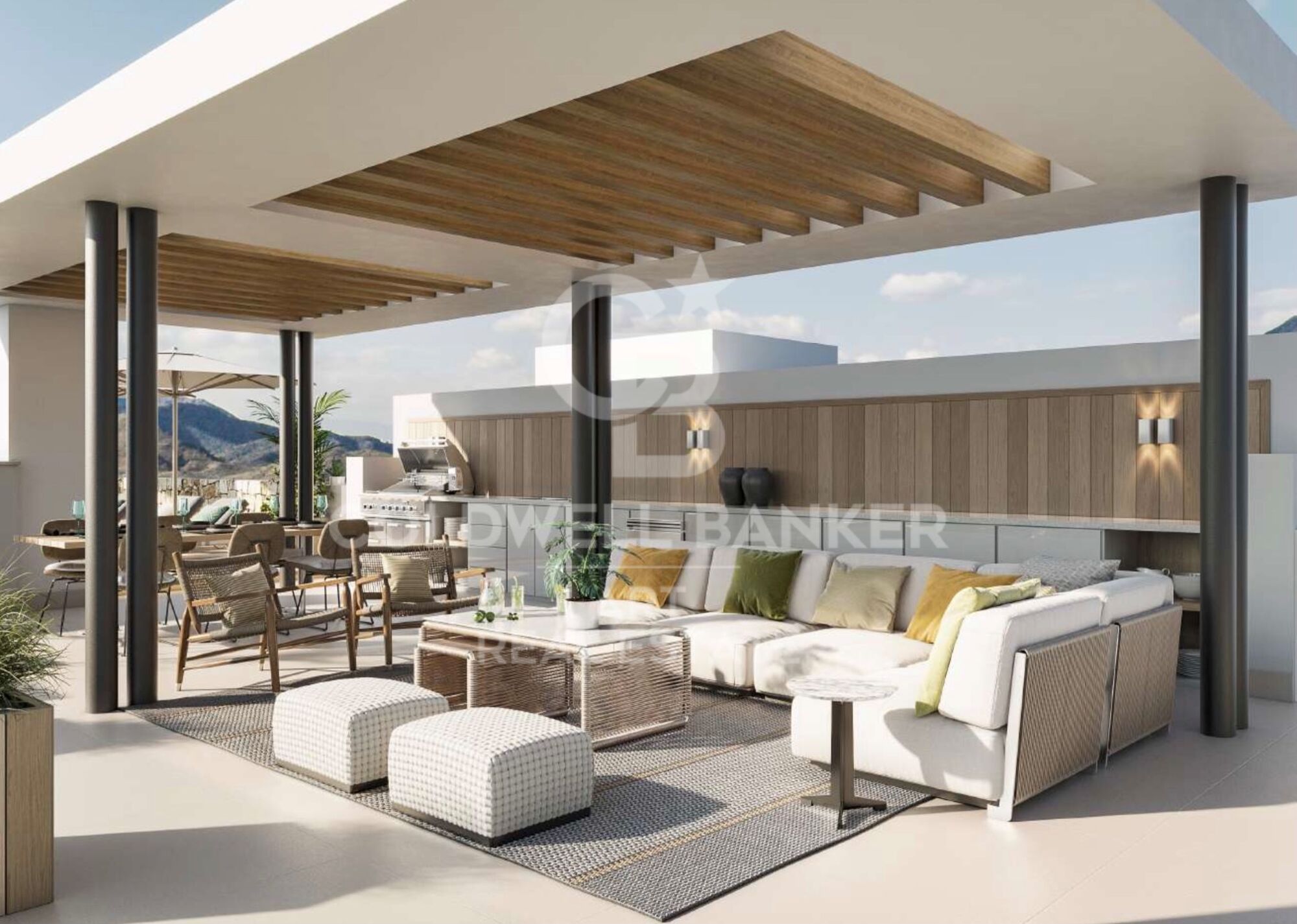 Luxusresidenzen mit privatem Pool und Premium-Annehmlichkeiten an der Mittelmeerküste