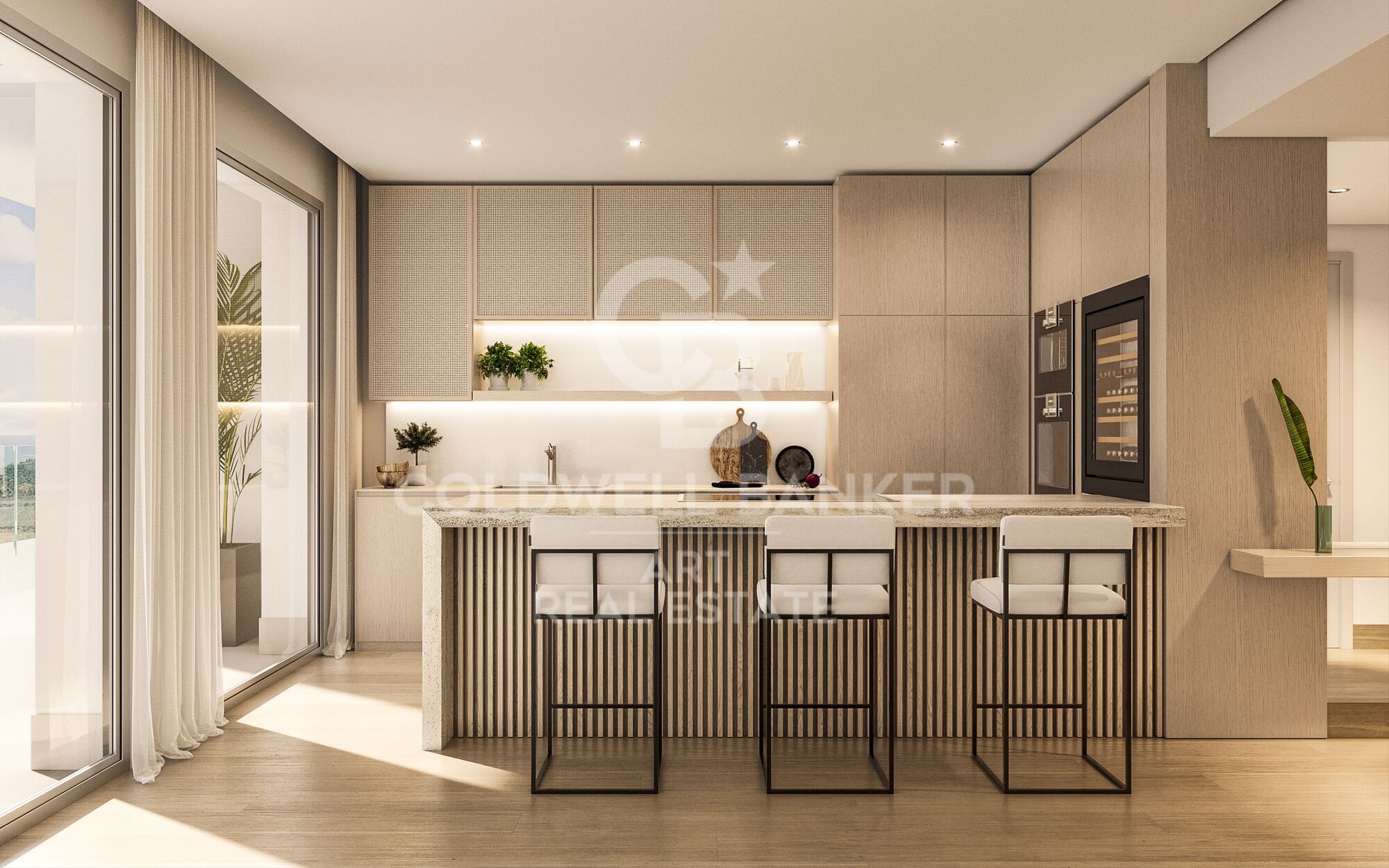 Luxusresidenzen mit privatem Pool und Premium-Annehmlichkeiten an der Mittelmeerküste