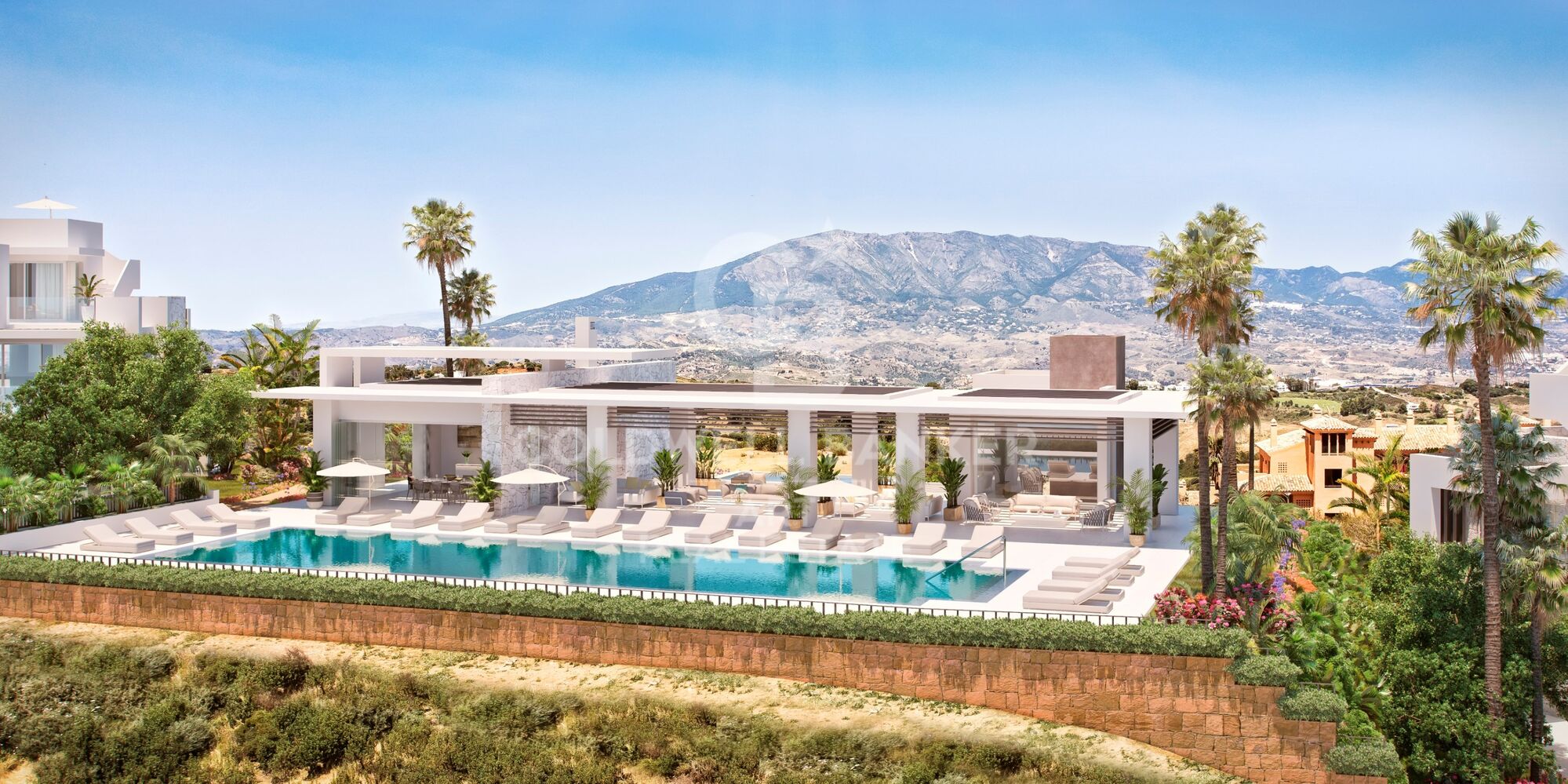 Luxusresidenzen mit privatem Pool und Premium-Annehmlichkeiten an der Mittelmeerküste