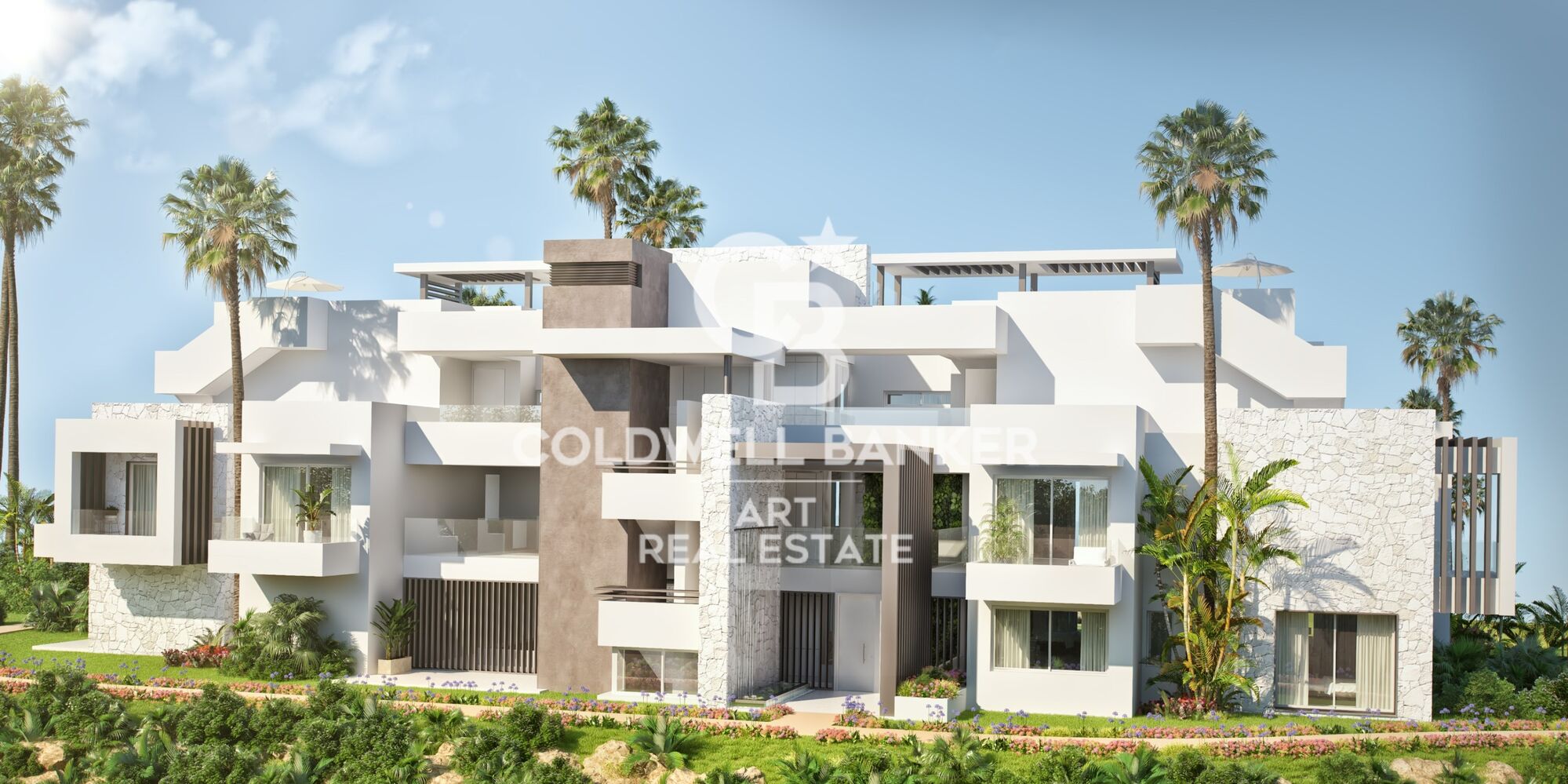 Luxusresidenzen mit privatem Pool und Premium-Annehmlichkeiten an der Mittelmeerküste