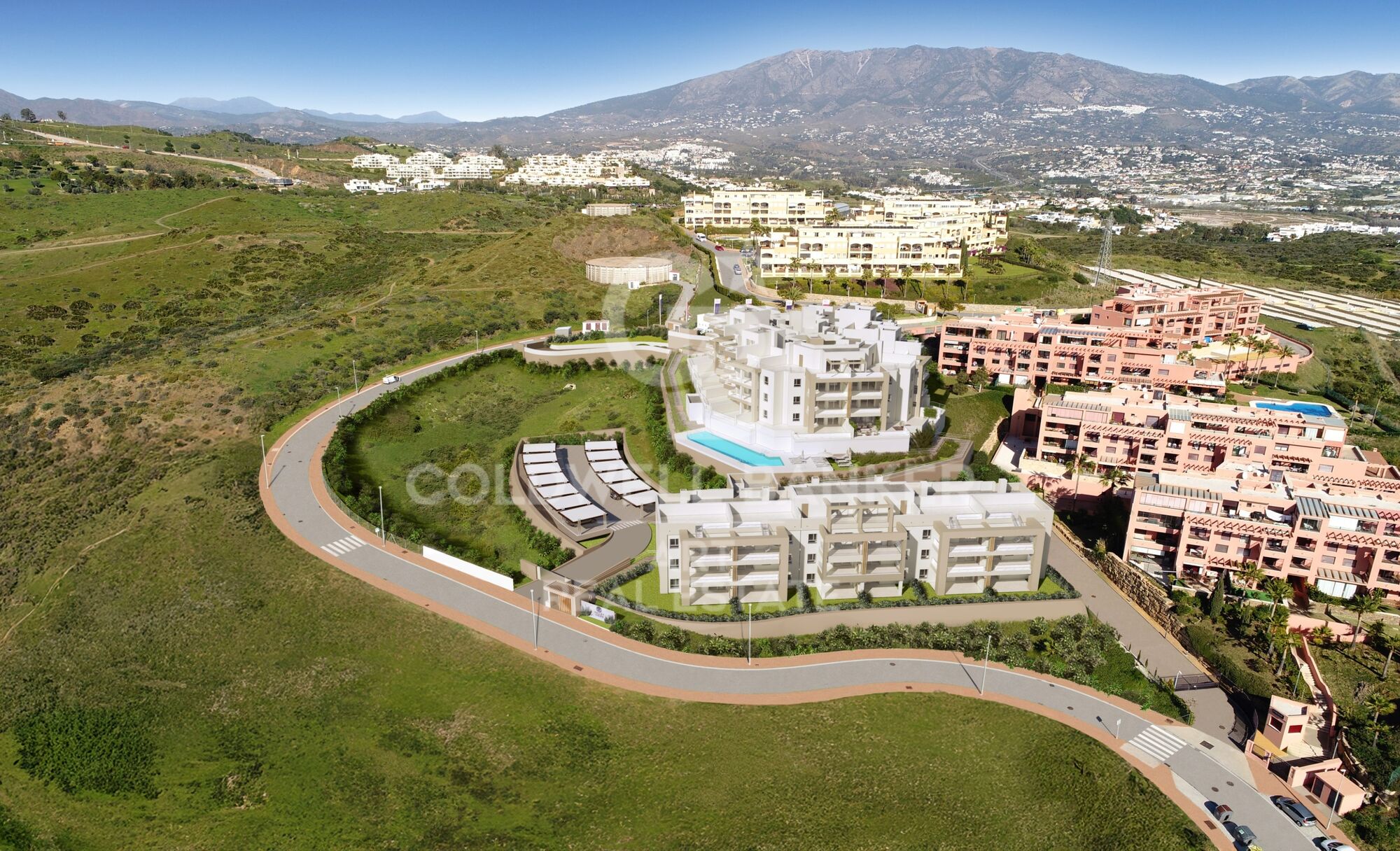 New apartments with panoramic views in Mijas