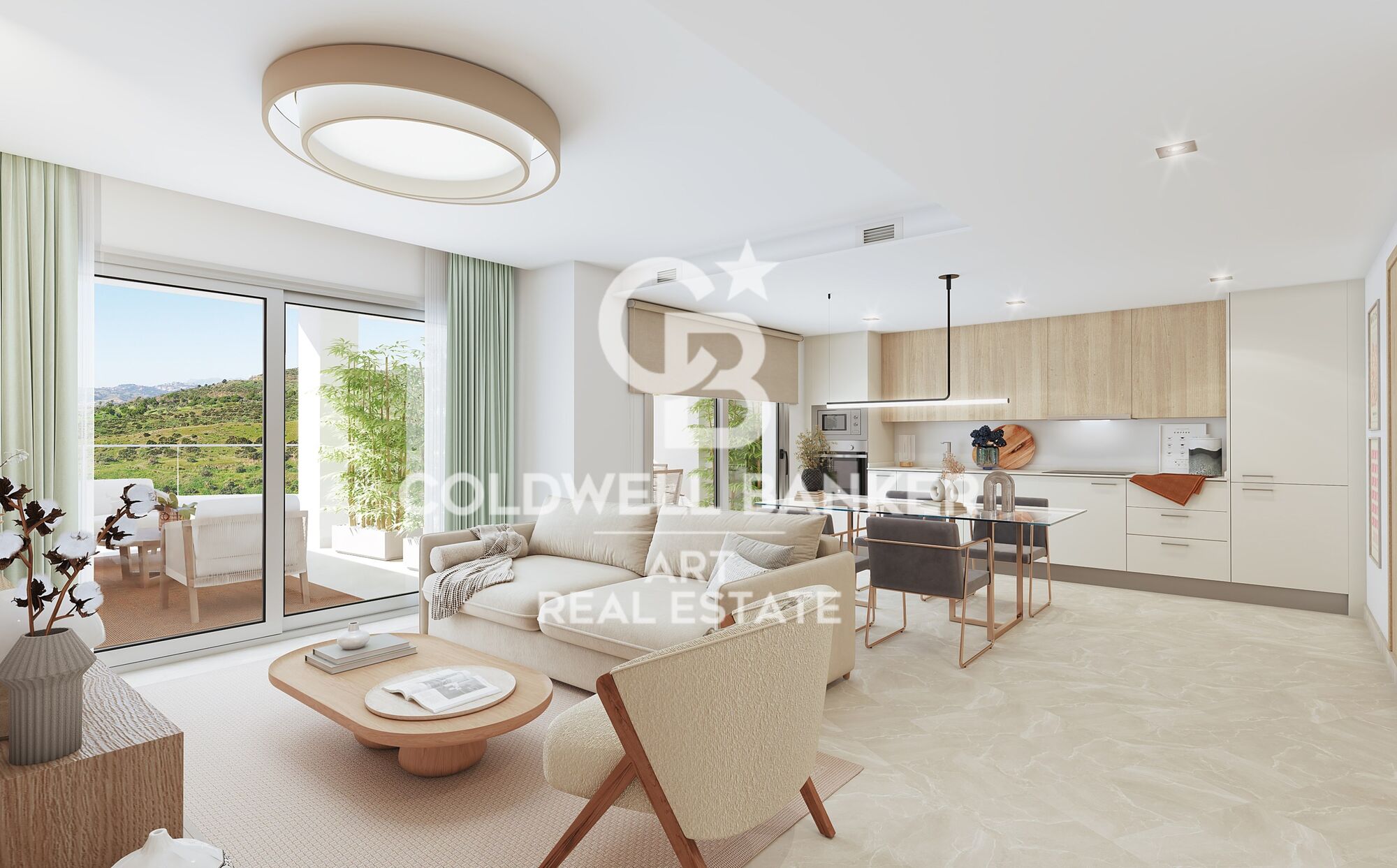 New apartments with panoramic views in Mijas