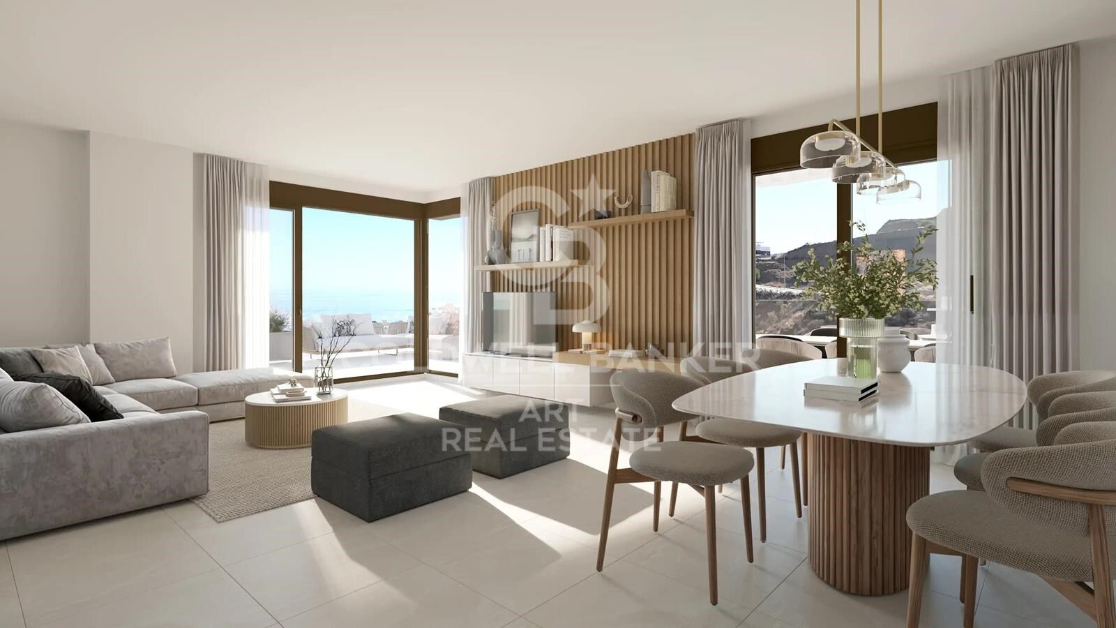 Espectaculares apartamentos de obra nueva con vistas increíbles al mar en Rincón de la Victoria