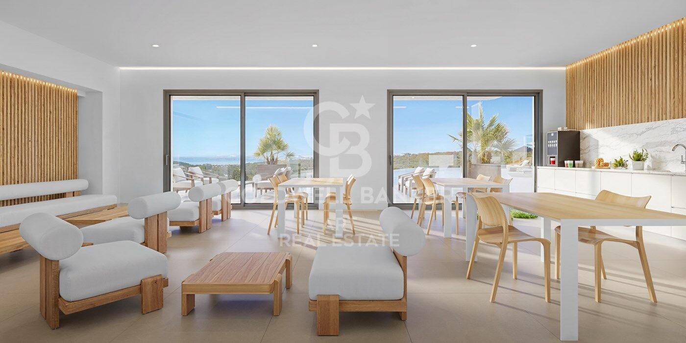 Apartments with views of the Mediterranean in Casares Golf