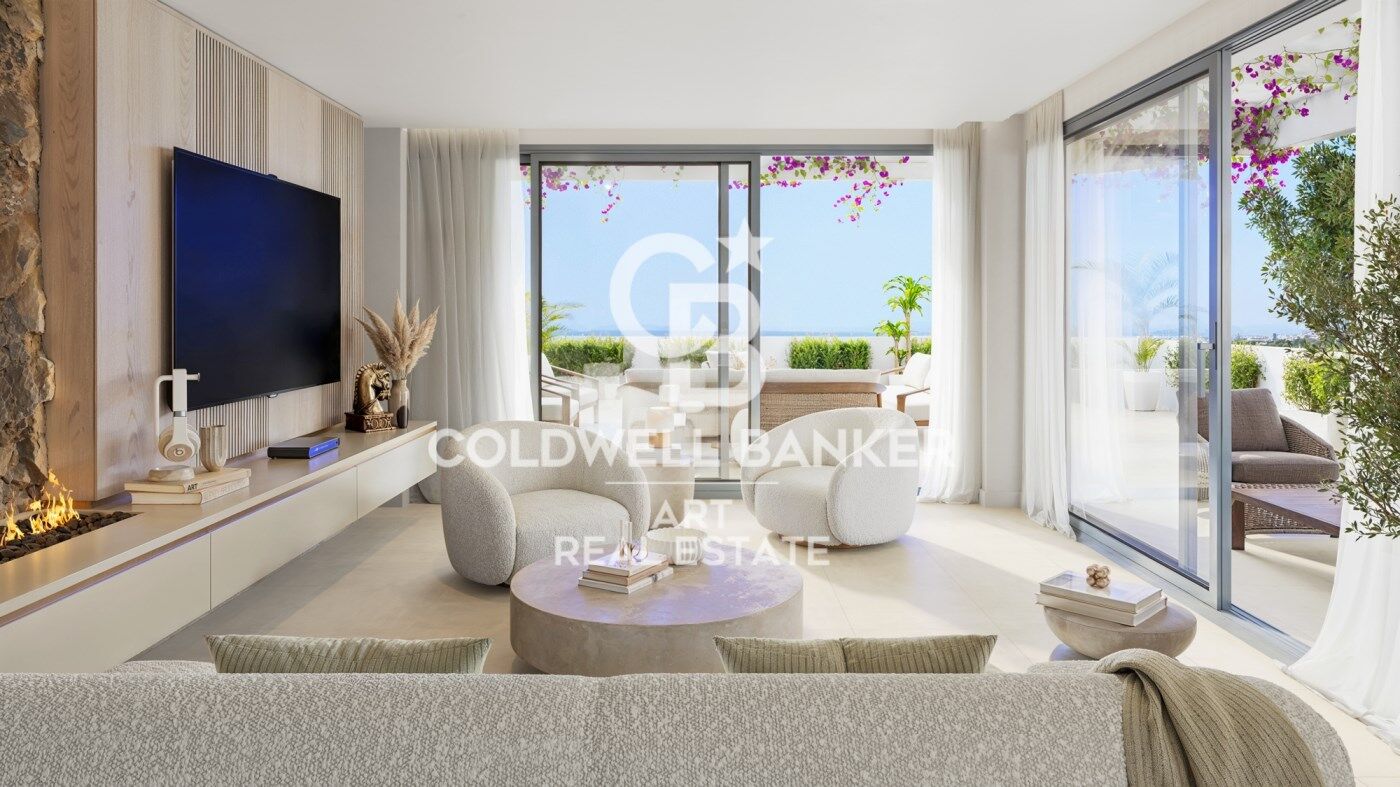 Apartments with views of the Mediterranean in Casares Golf