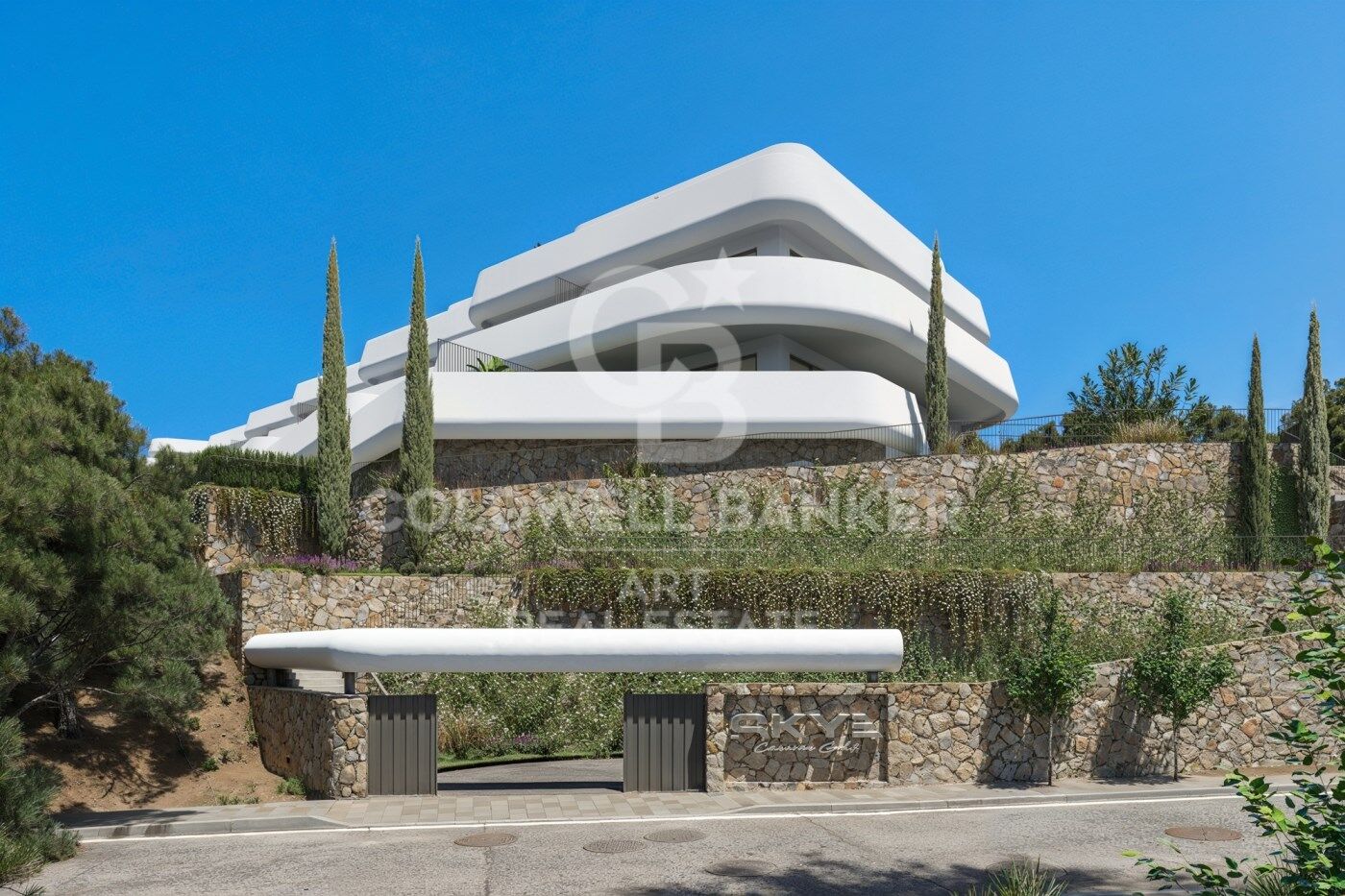 Apartments with views of the Mediterranean in Casares Golf
