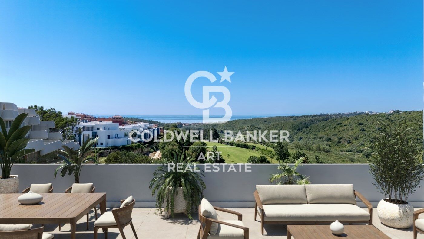 Apartments mit Blick auf das Mittelmeer in Casares Golf