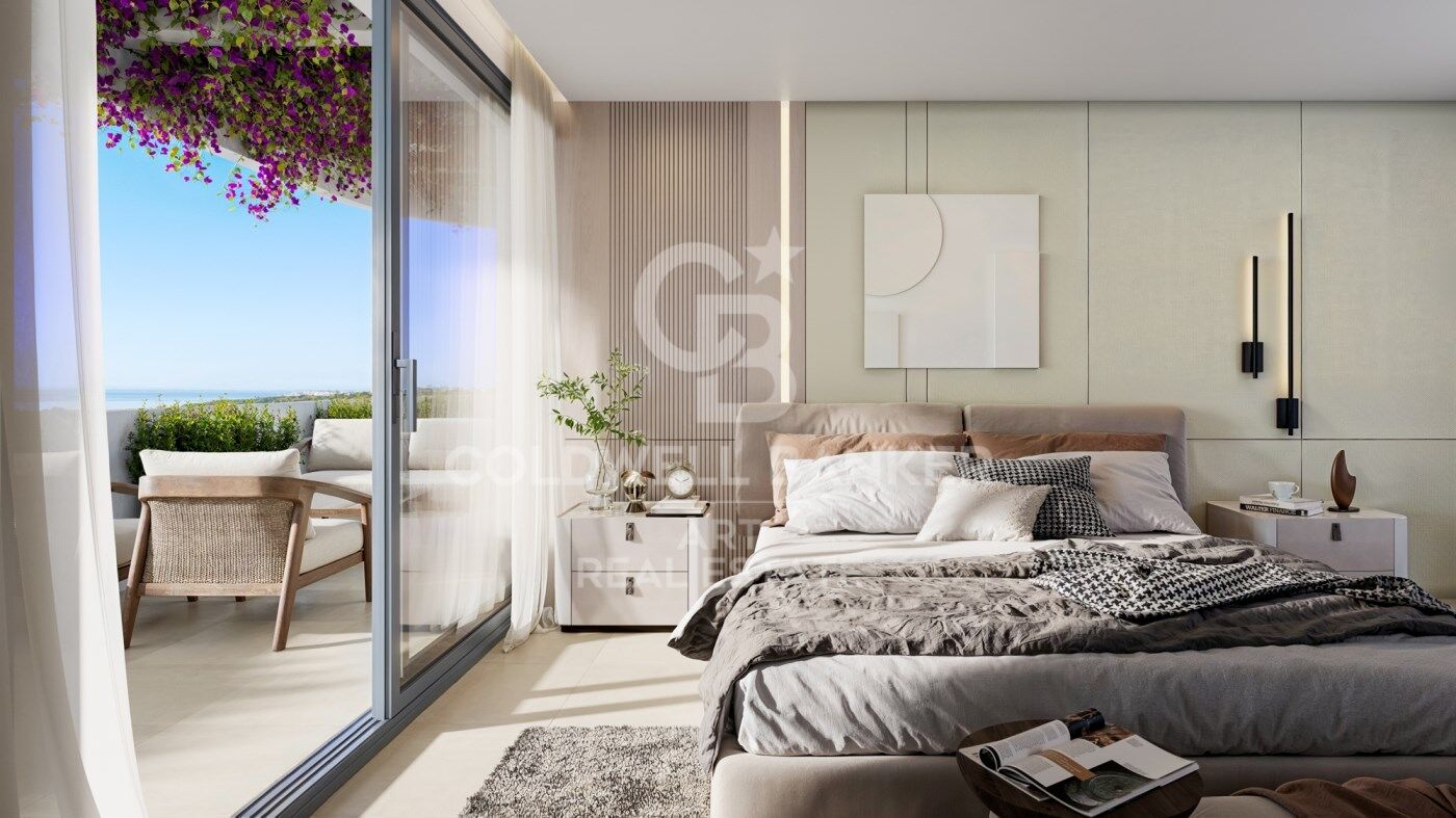 Apartments with views of the Mediterranean in Casares Golf