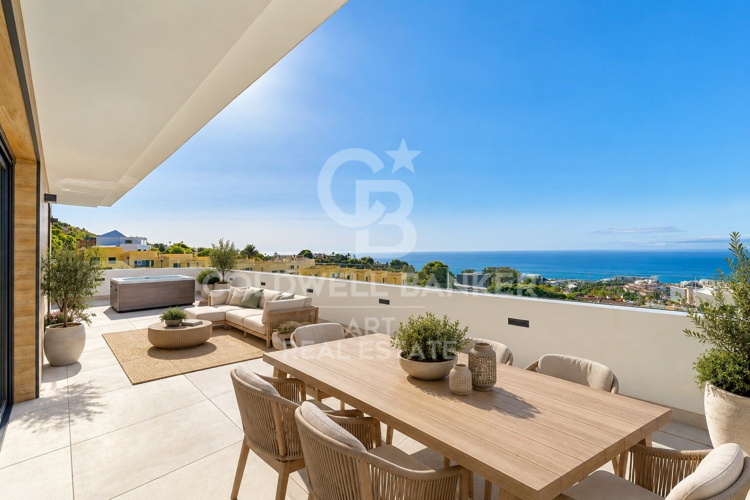 Sophisticated penthouses, villas with gardens and luxury flats in El Higueron, Fuengirola