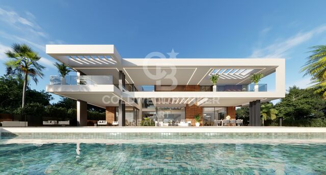 Luxury villa project with sea & golf views in La Alquería, Benahavís