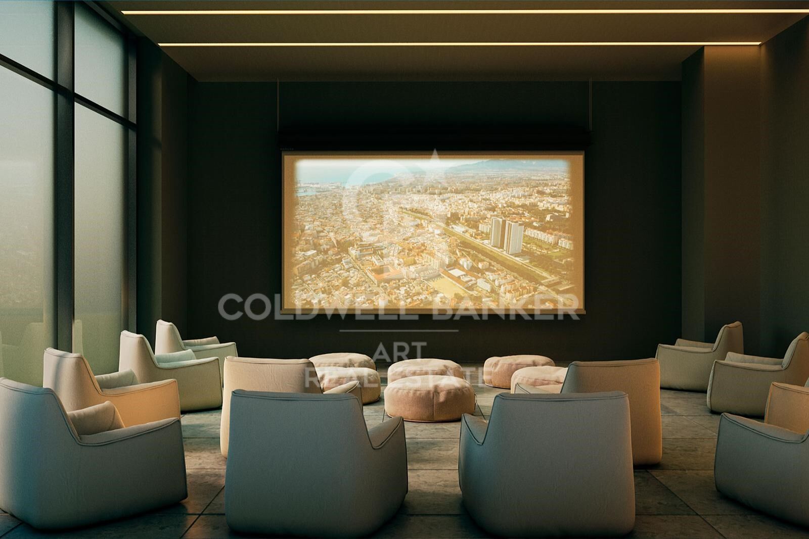 Moderno piso sobre Málaga