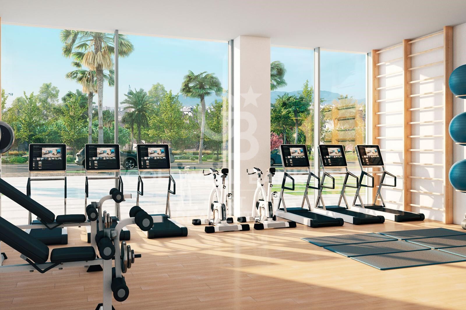 Moderno piso sobre Málaga