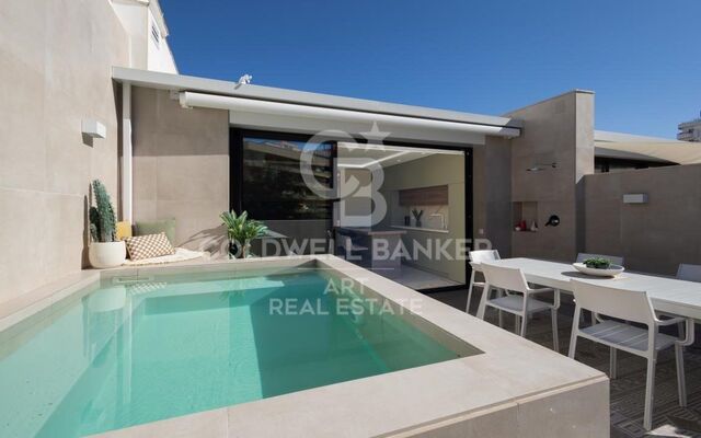 Brand-new designer duplex penthouse with private pool in the heart of Marbella