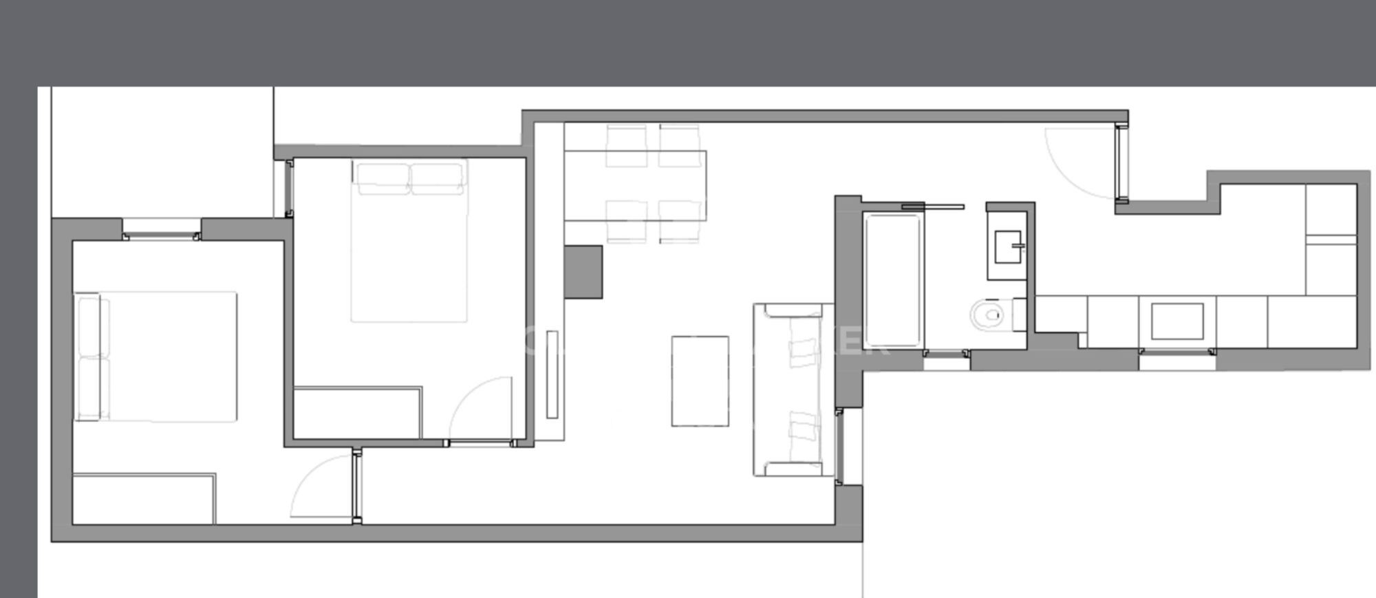 Appartement rénové de 2 chambres à Ibiza, Madrid