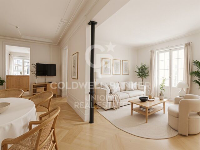 3-bedroom flat with balconies in Lista, Madrid